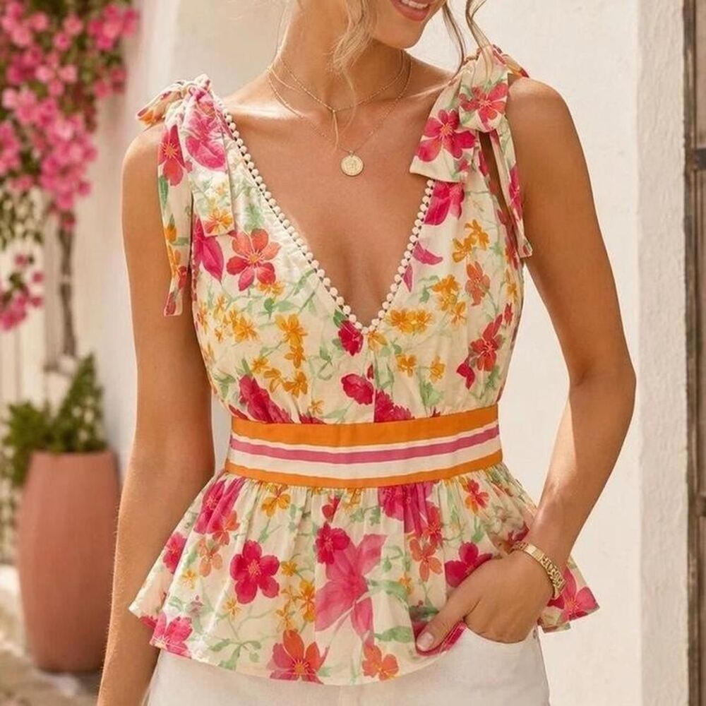 Francesca-s Women's Multi Blouse